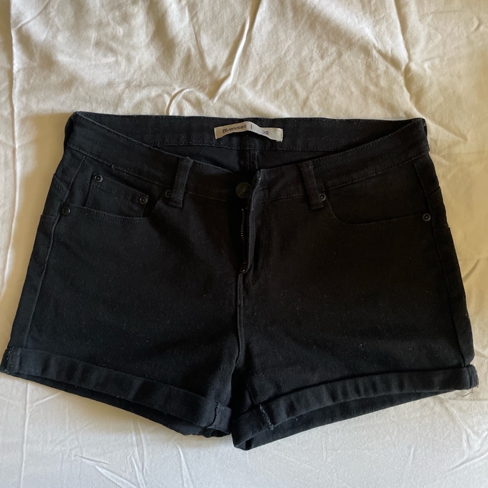 Cute black denim shorts